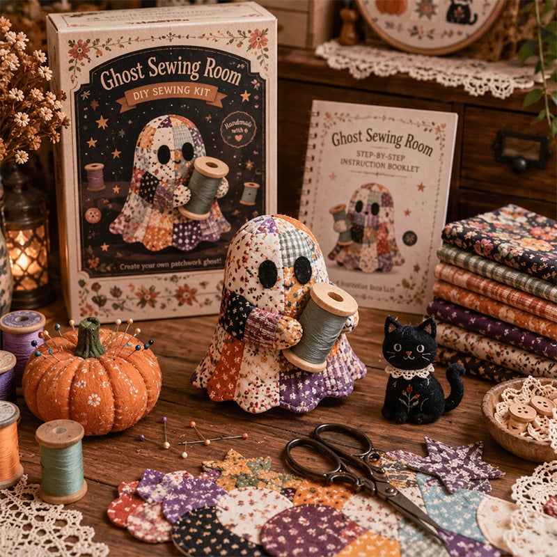 🔥LAST DAY 50% OFF🧵Little Ghost's Cozy Halloween DIY Patchwork Kit