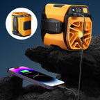 📢📢50% OFF !! ⏰6000mAh Multifuntion Waist Fan with 100 Speeds & Flashlight