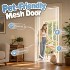 🐱✨Pet-Friendly Mesh Screen Door