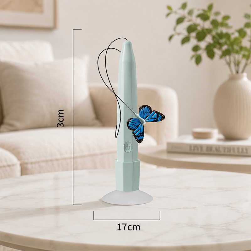 🐱🦋 Electric cat teaser – rotating butterfly, auto play, suction cup fun!