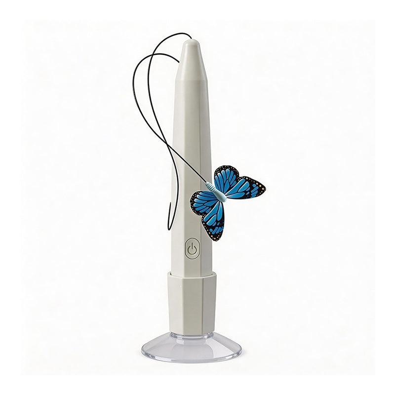 🐱🦋 Electric cat teaser – rotating butterfly, auto play, suction cup fun!