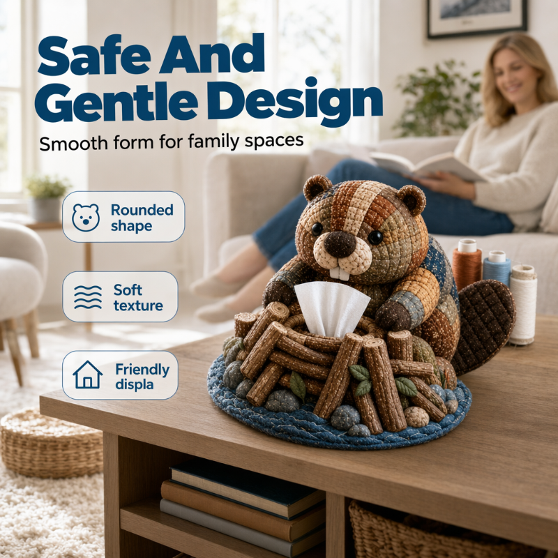 🧵🐨 DIY animal tissue holder kit – cute, creative, perfect for home decor!