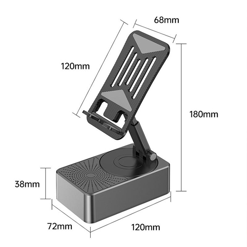 🔊📱 3-in-1 speaker, charger & stand – great sound, hands-free, sleek gift!