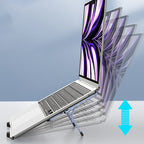 💻📐 Adjustable laptop stand – 6 levels, USB hub, cools, supports 10kg!