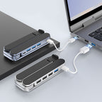 💻📐 Adjustable laptop stand – 6 levels, USB hub, cools, supports 10kg!