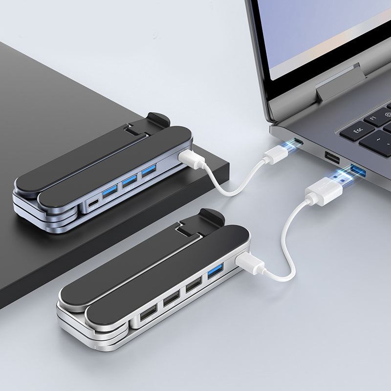 💻📐 Adjustable laptop stand – 6 levels, USB hub, cools, supports 10kg!