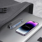 💻📐 Adjustable laptop stand – 6 levels, USB hub, cools, supports 10kg!
