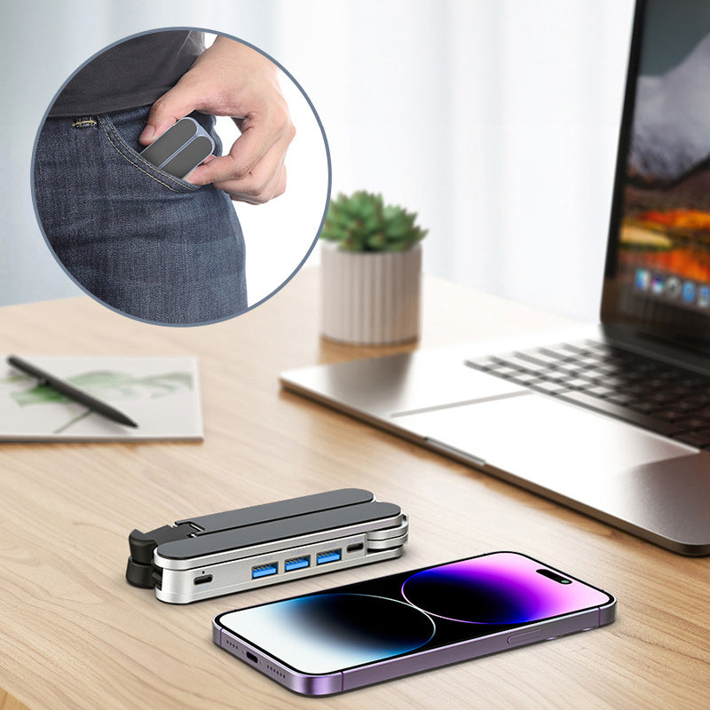 💻📐 Adjustable laptop stand – 6 levels, USB hub, cools, supports 10kg!