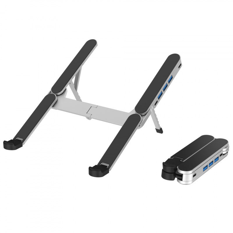 💻📐 Adjustable laptop stand – 6 levels, USB hub, cools, supports 10kg!