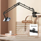 📱🤖 Hidden tablet stand – fits gaps, 4 joints, 360° rotation, hands-free!