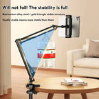 📱🤖 Hidden tablet stand – fits gaps, 4 joints, 360° rotation, hands-free!