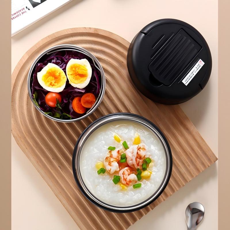 📢📢40% OFF !! ⏰Vacuum Insulated Food Jar with Folding Spoon