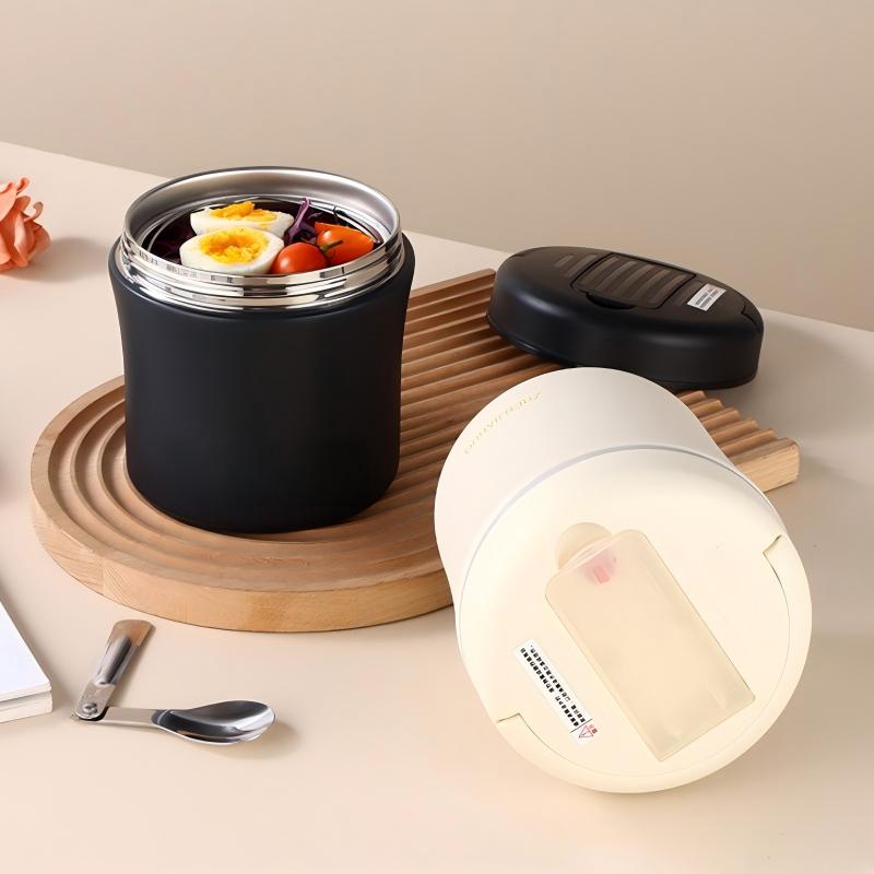 📢📢40% OFF !! ⏰Vacuum Insulated Food Jar with Folding Spoon