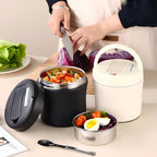 📢📢40% OFF !! ⏰Vacuum Insulated Food Jar with Folding Spoon