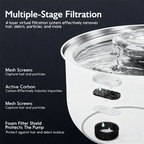 💥【50% OFF】🔥 Stainless Steel Pet Water Fountain | 3 Water Flows (Waterfall/Bubbling/Stream) | Rust-resistant & Hygienic | 4-Layer Filtration System | Ultra-quiet Pump <30dB | 3.2L Large Capacity | Fully Detachable & Dishwasher-safe | For Cats & Dogs