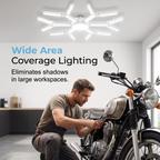 📢📢40% OFF !! ⏰Deformable Snowflake LED Garage Light