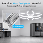 📢📢40% OFF !! ⏰Deformable Snowflake LED Garage Light