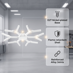 📢📢40% OFF !! ⏰Deformable Snowflake LED Garage Light