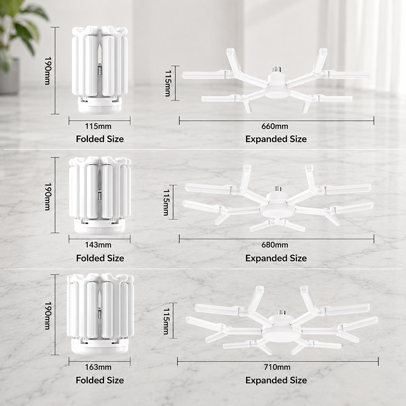 📢📢40% OFF !! ⏰Deformable Snowflake LED Garage Light