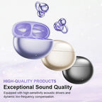 🎧✨ Open-ear Bluetooth headphones – HiFi sound, dual connect, AI noise reduction!