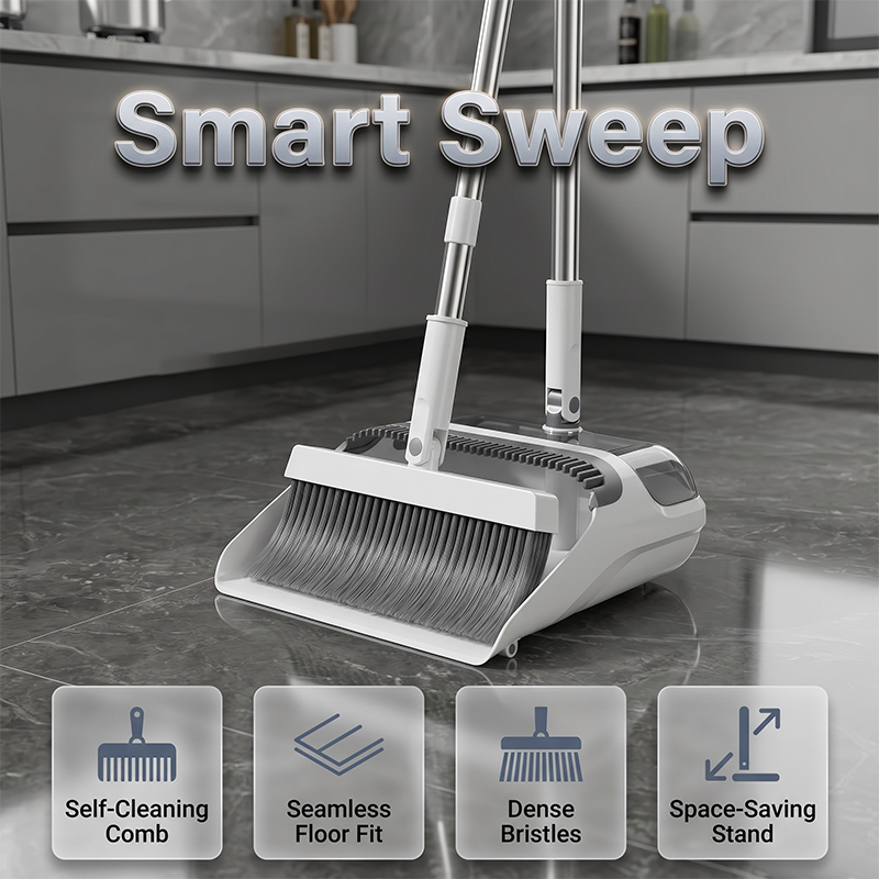 Broom & Dustpan Set 🧹 Sweep, Click & Tidy – A Neat Little Duo for Everyday Messes ✨