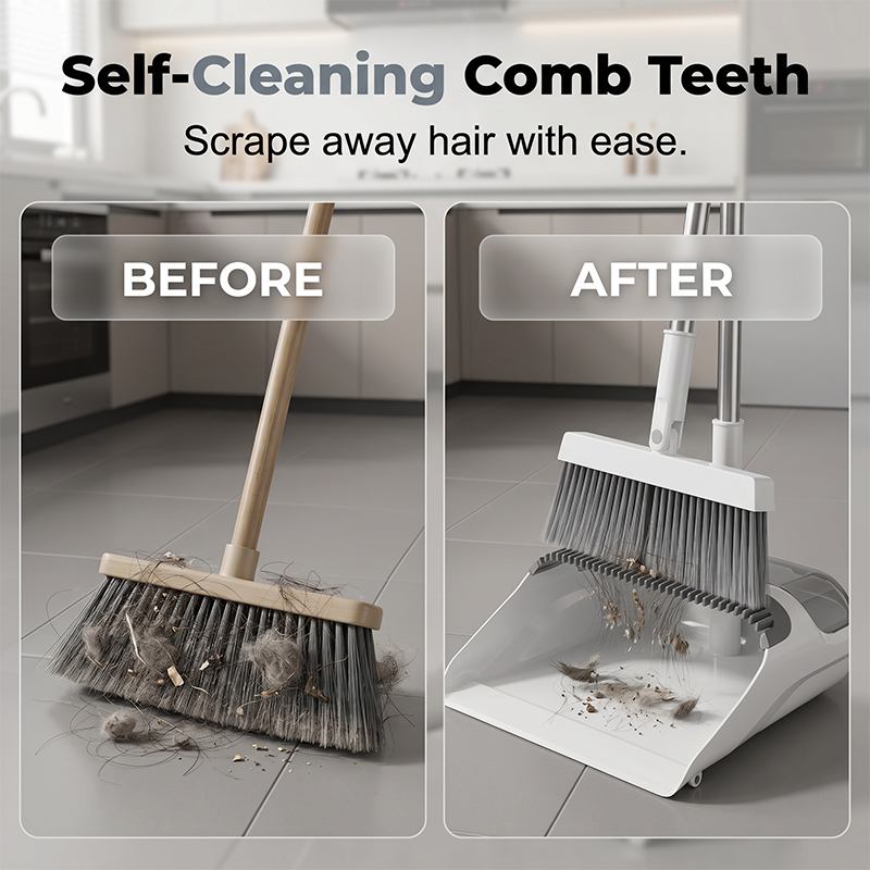 Broom & Dustpan Set 🧹 Sweep, Click & Tidy – A Neat Little Duo for Everyday Messes ✨