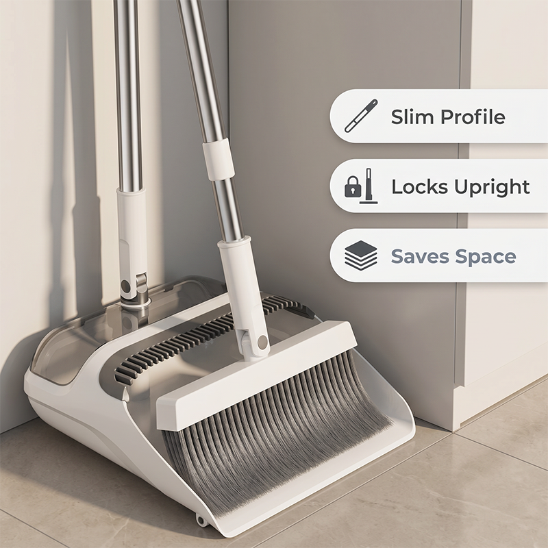 Broom & Dustpan Set 🧹 Sweep, Click & Tidy – A Neat Little Duo for Everyday Messes ✨