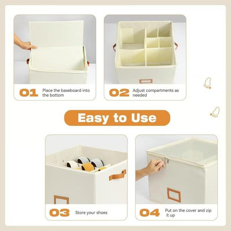 📢📢50% OFF !! ⏰Space Saving Foldable Shoe Organizer