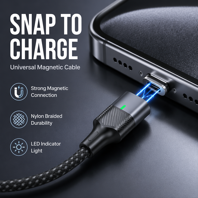 📢📢50% OFF !! ⏰Fast Charging Magnetic USB Data Cable