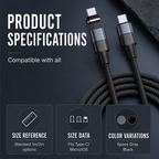 📢📢50% OFF !! ⏰Fast Charging Magnetic USB Data Cable