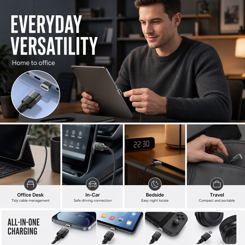 📢📢50% OFF !! ⏰Fast Charging Magnetic USB Data Cable