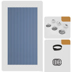 No-Drill Magnetic Accordion Door Curtain