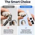 🔥🎁 Buy 2, Get 1 Free!! 🥳 💞 Over 50,000 Sold! ⚡🐾 Electric nail grinder for dogs and cats with LED battery indicator – gentle nail filing.