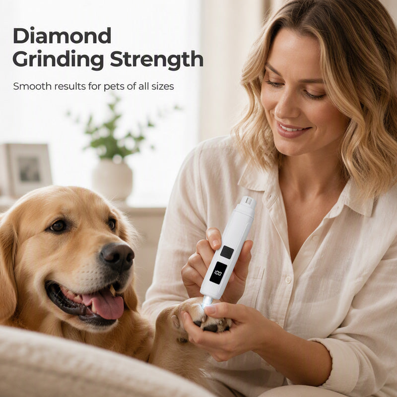🔥🎁 Buy 2, Get 1 Free!! 🥳 💞 Over 50,000 Sold! ⚡🐾 Electric nail grinder for dogs and cats with LED battery indicator – gentle nail filing.