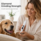 🔥🎁 Buy 2, Get 1 Free!! 🥳 💞 Over 50,000 Sold! ⚡🐾 Electric nail grinder for dogs and cats with LED battery indicator – gentle nail filing.