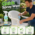 🎉 LIMITED TIME 49% OFF! 🧴 Multi-Surface Patio Cleaner Spray – Lift Grime from Wood, Metal, Plastic & Stone – Quick Spray & Wipe ✨