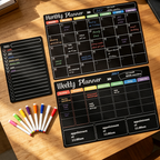 📢📢40% OFF !! ⏰Magnetic Fridge Calendar Planner Set with Markers