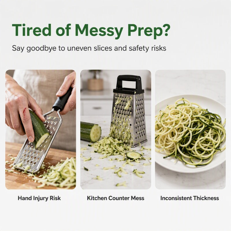 ⏳Limited-time 50% off⏰Handheld Vegetable Spiralizer Slicer🔪🥒🥕