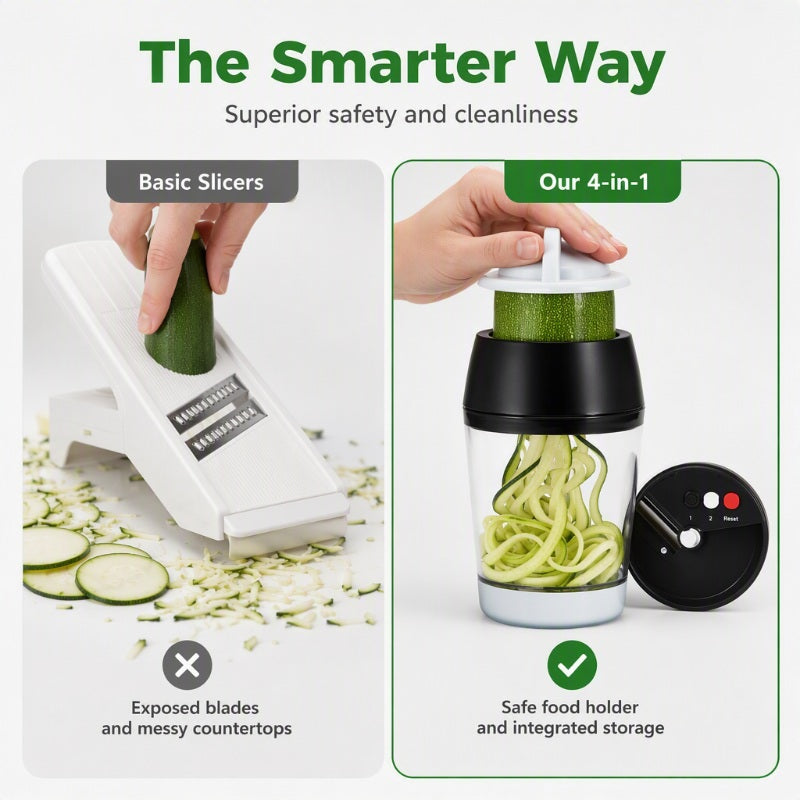 ⏳Limited-time 50% off⏰Handheld Vegetable Spiralizer Slicer🔪🥒🥕